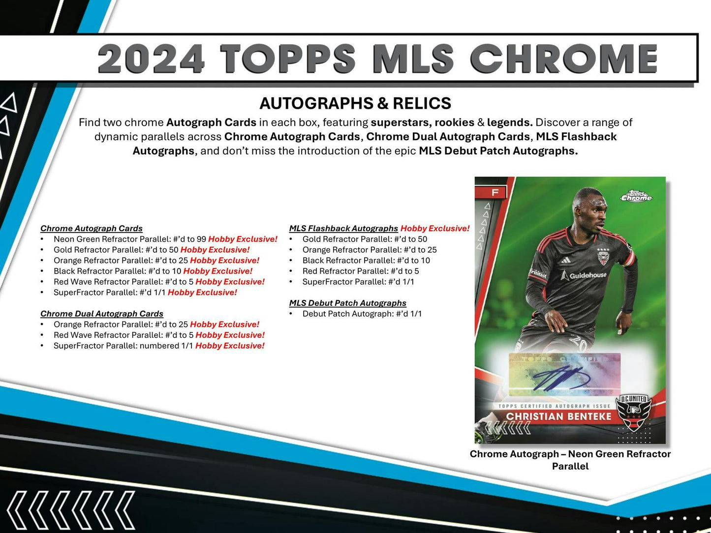 2024 Topps Chrome MLS Hobby Box