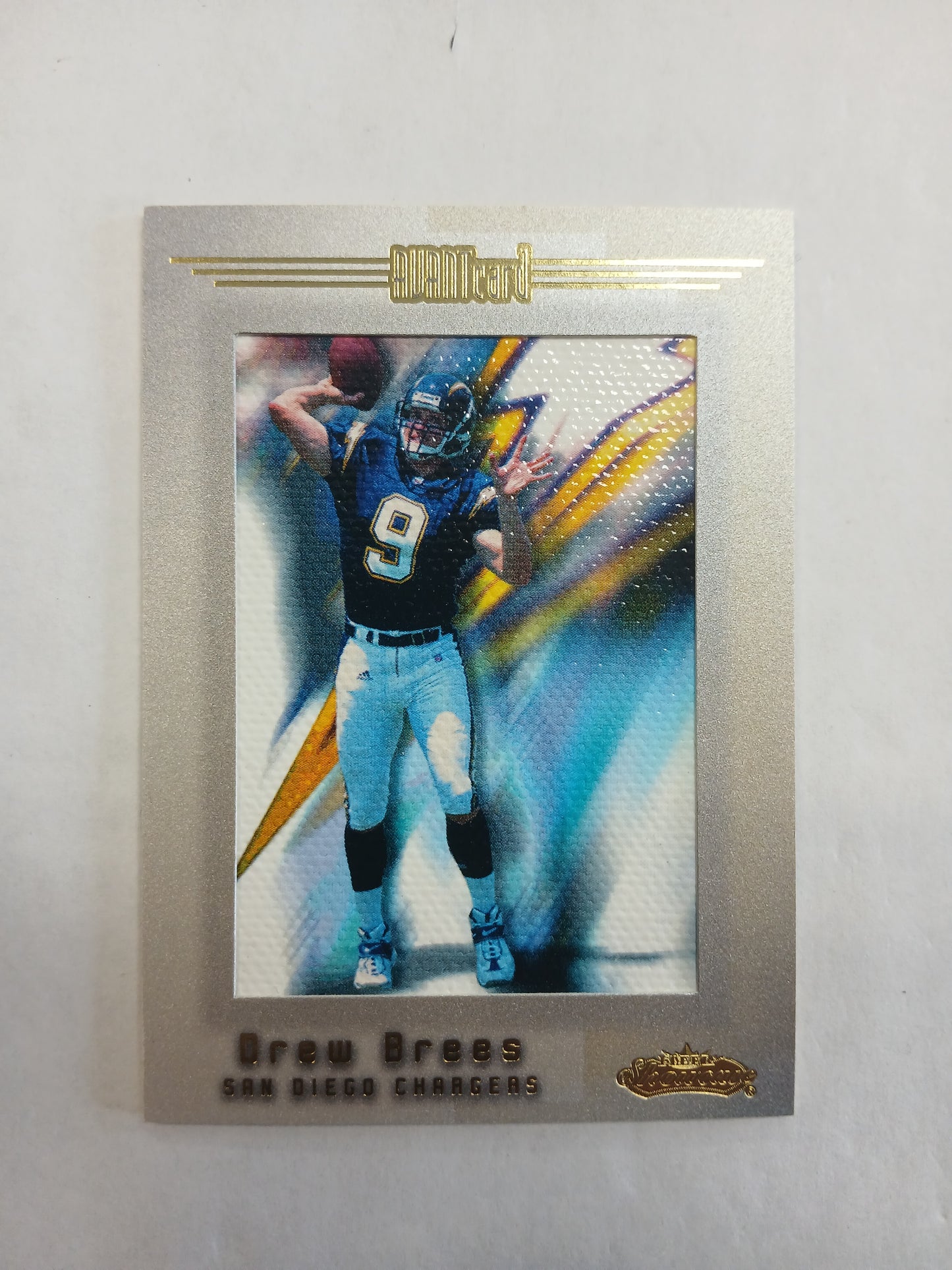 2001 Fleer Showcase Drew Brees Rookie Avant Card #/500