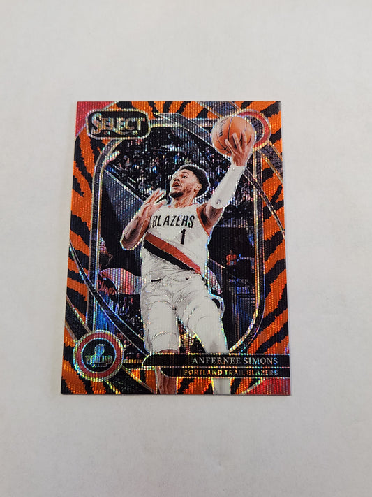 2024 Select Anfernee Simons Courtside Tiger Print Case Hit SSP