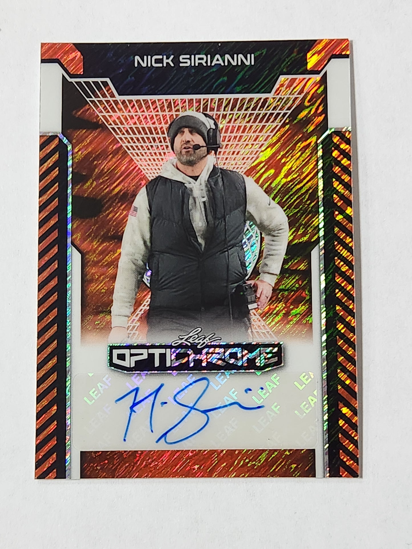 2025 Leaf Optichrome Nick Sirianni  # 1/1 BA-NS1 Eagles Auto Philly one of one