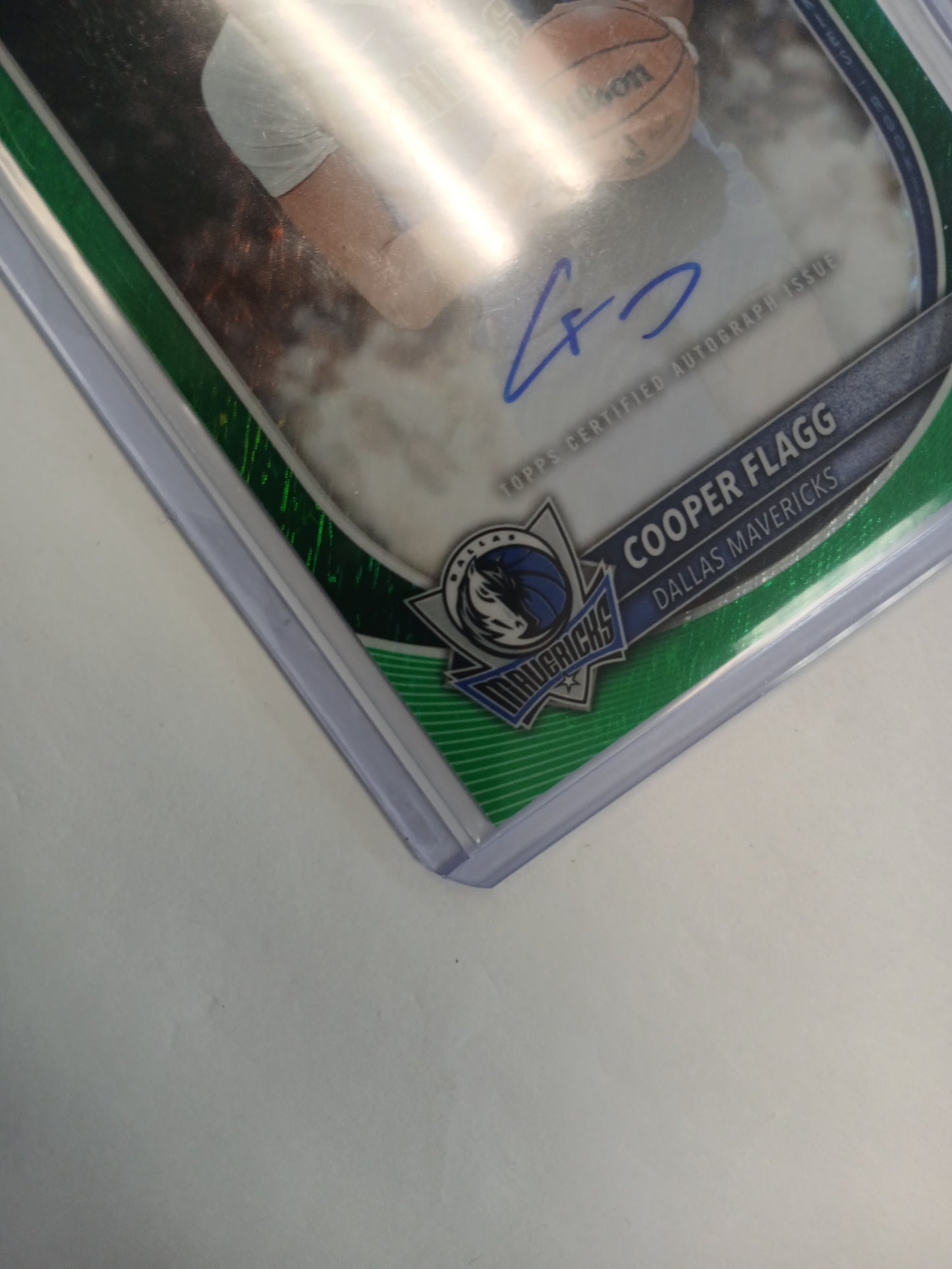 2025 Bowman Chrome Cooper Flagg Rookie On Card Auto Green Shimmer Refractor #/99 Sealed Redemption
