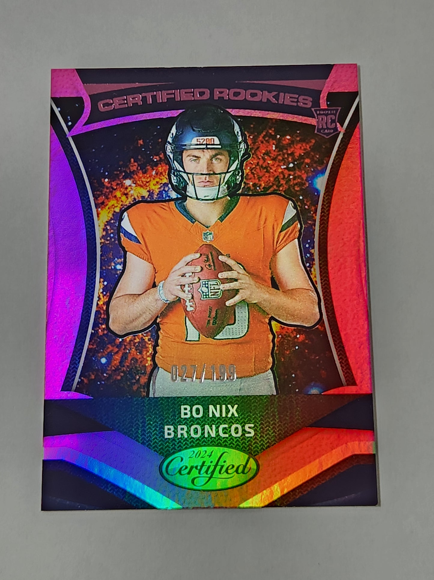 2024 Certified Bo Nix Certified Rookies /199 No. 5