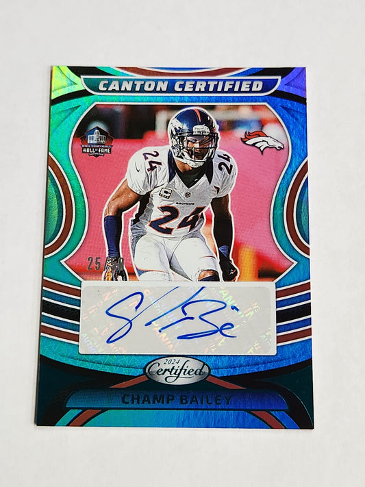 2024 Certified Champ Bailey Canton Certified Teal Auto #/50