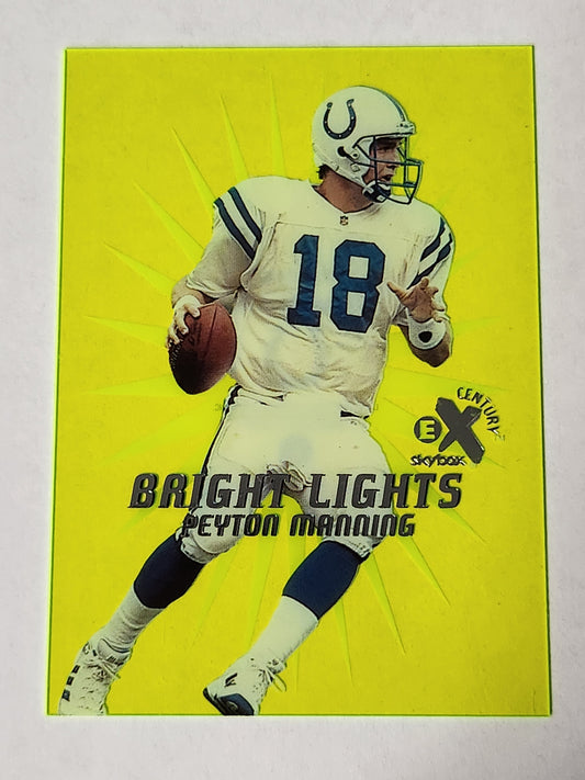 1999 Skybox EX Century Peyton Manning Bright Lights Acetate Clear SSP