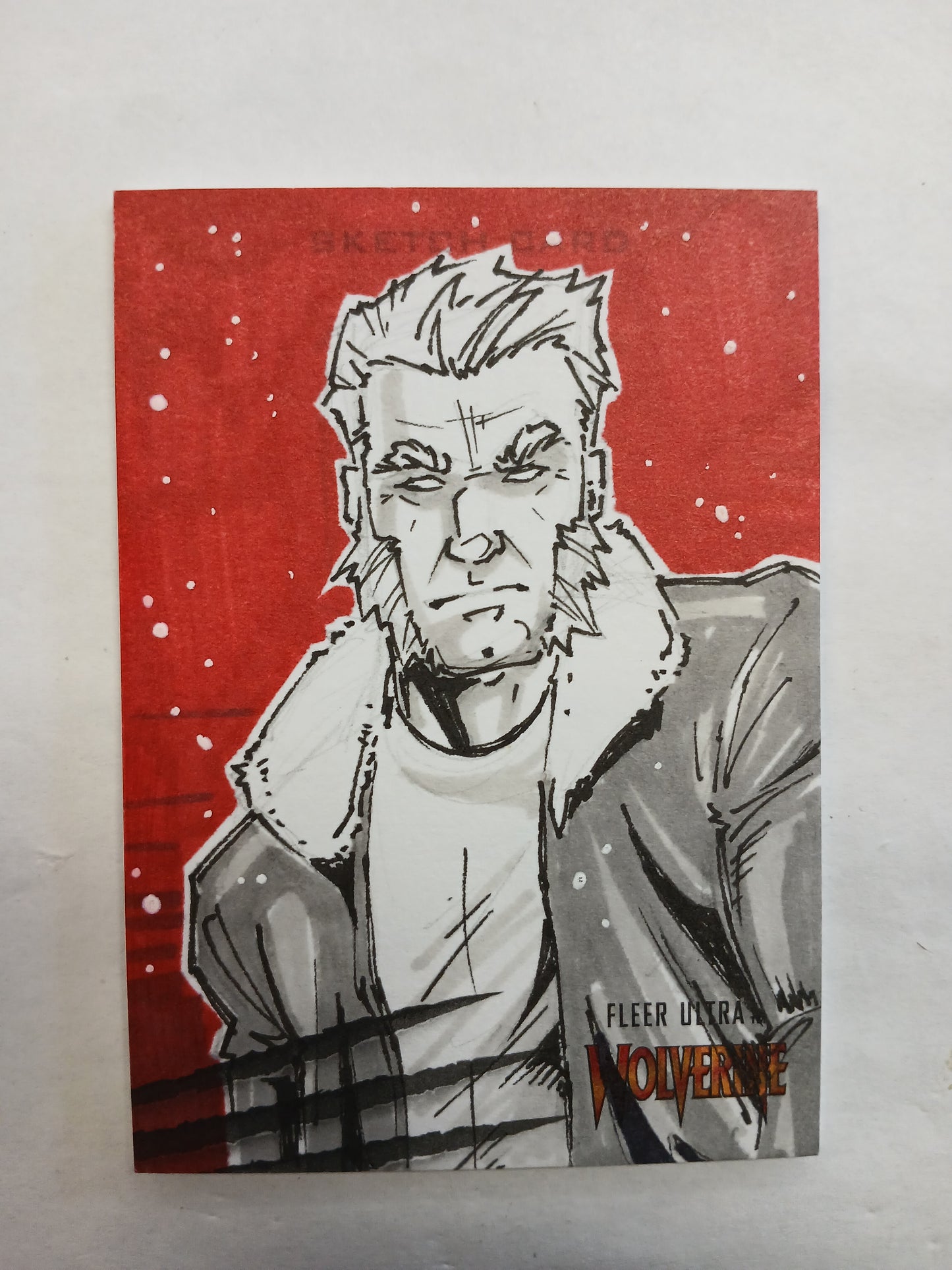 2022 Fleer Ultra Wolverine Old Man Logan #1/1 One of One Sketch Card Artist Damian Hawks