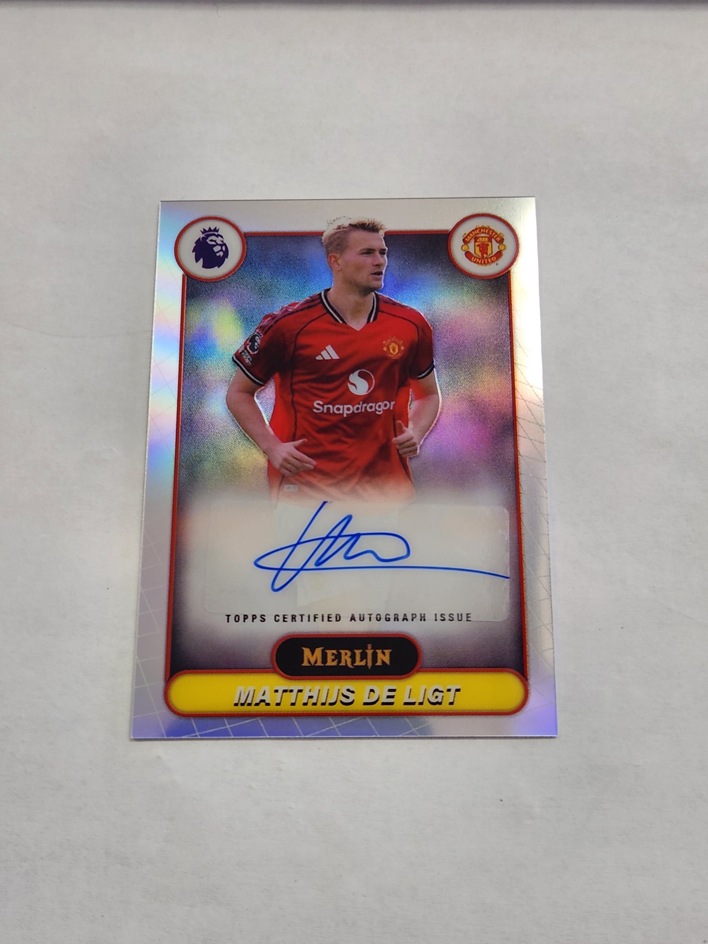 2026 Topps Merlin Matthijs De Ligt Refractor Auto