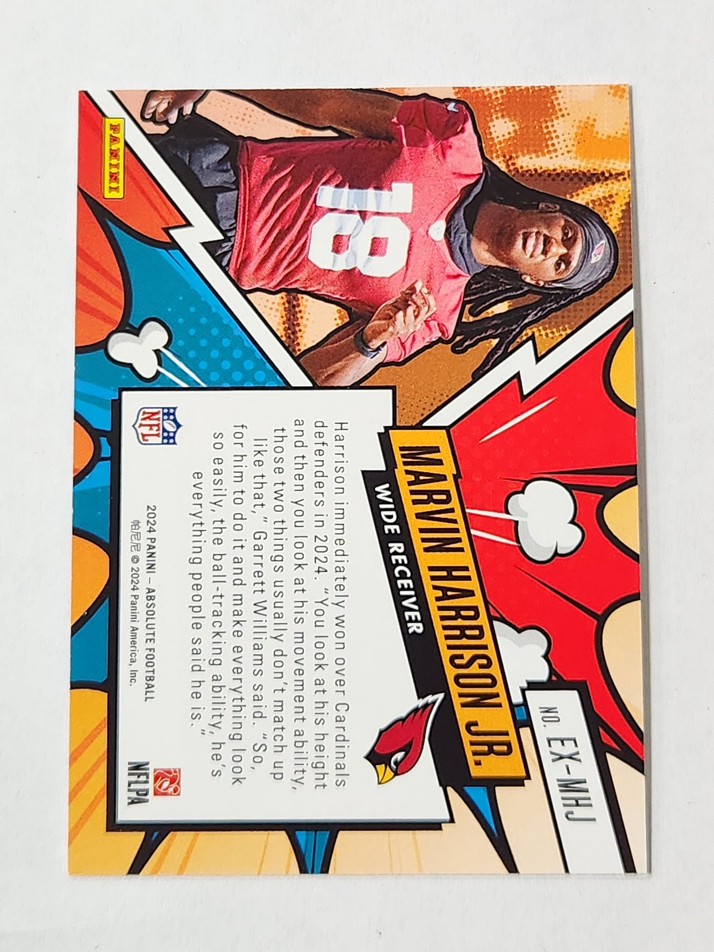 2024 Panini Absolute Explosive Marvin Harrison Jr. SP EX-MHJ