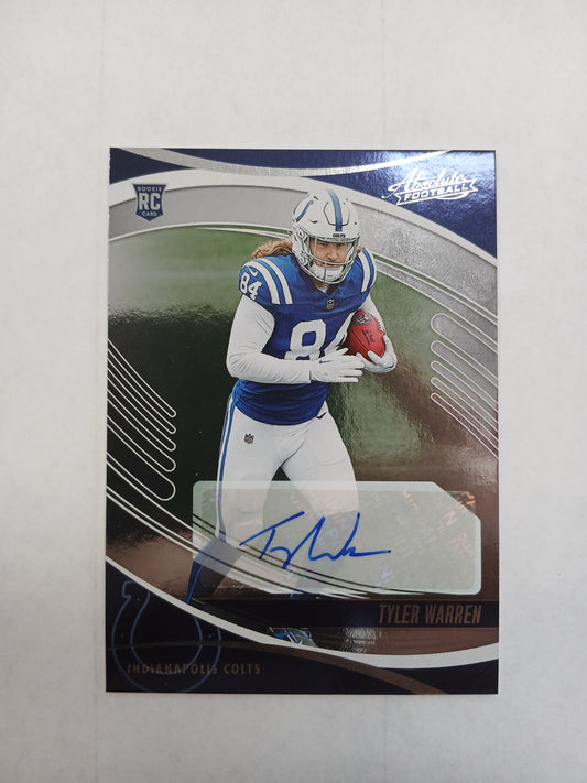2025 Absolute Football Tyler Warren Rookie Auto