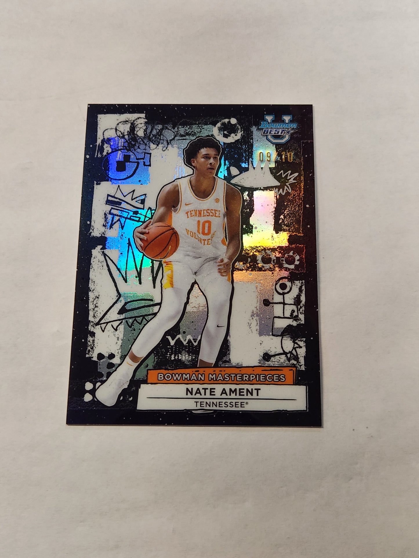 2026 Bowman Best U Nate Ament Masterpieces Black Refractor #/10