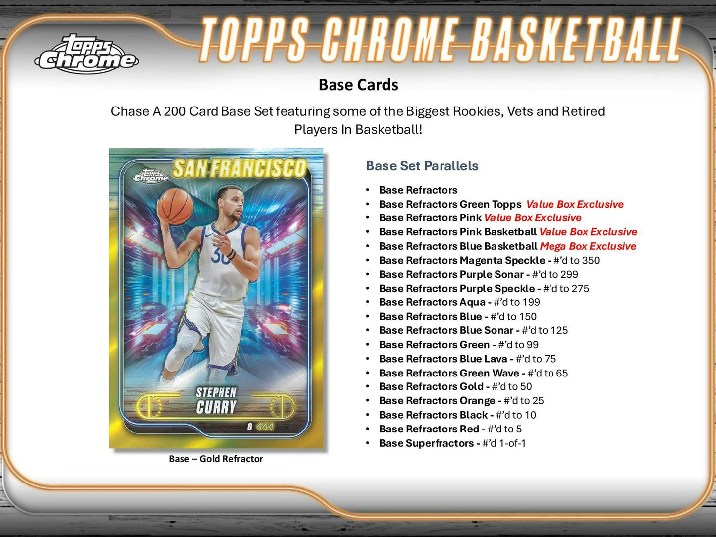 2024-25 Topps Chrome Basketball Blaster Box