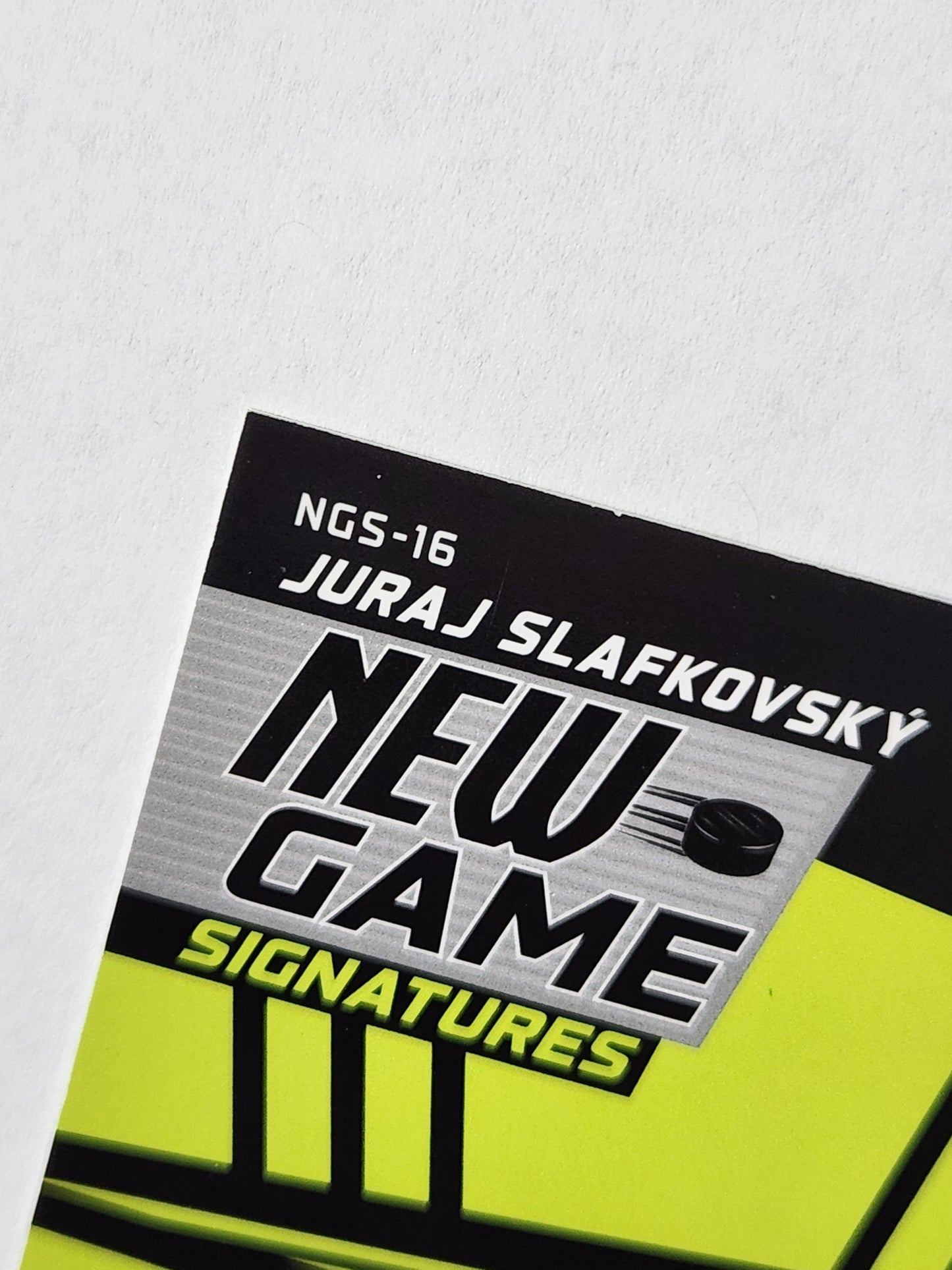 2024 Upper Deck Synergy Juraj Slafkovsky New Game Signatures 1 of 1 Auto NGS-16