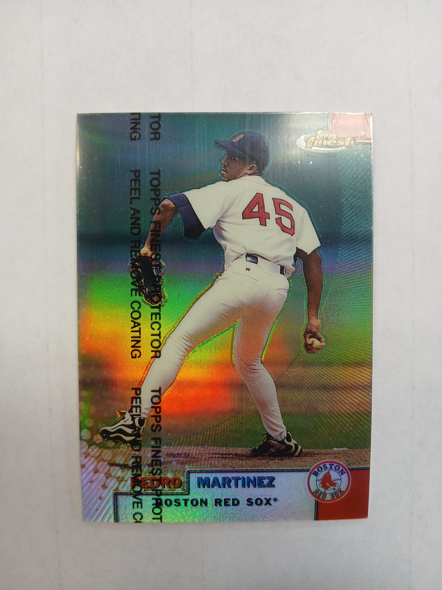 1999 Topps Finest Pedro Martinez Refractor With Coating