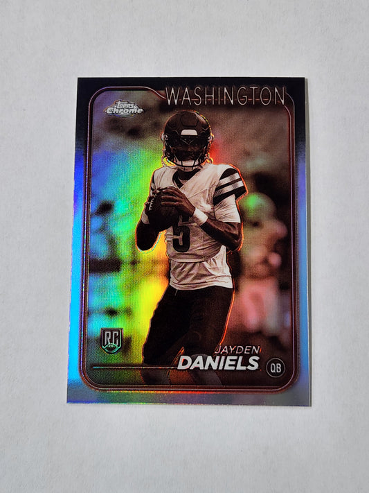 2024 Topps Chrome Jayden Daniels Negative RC SP 201