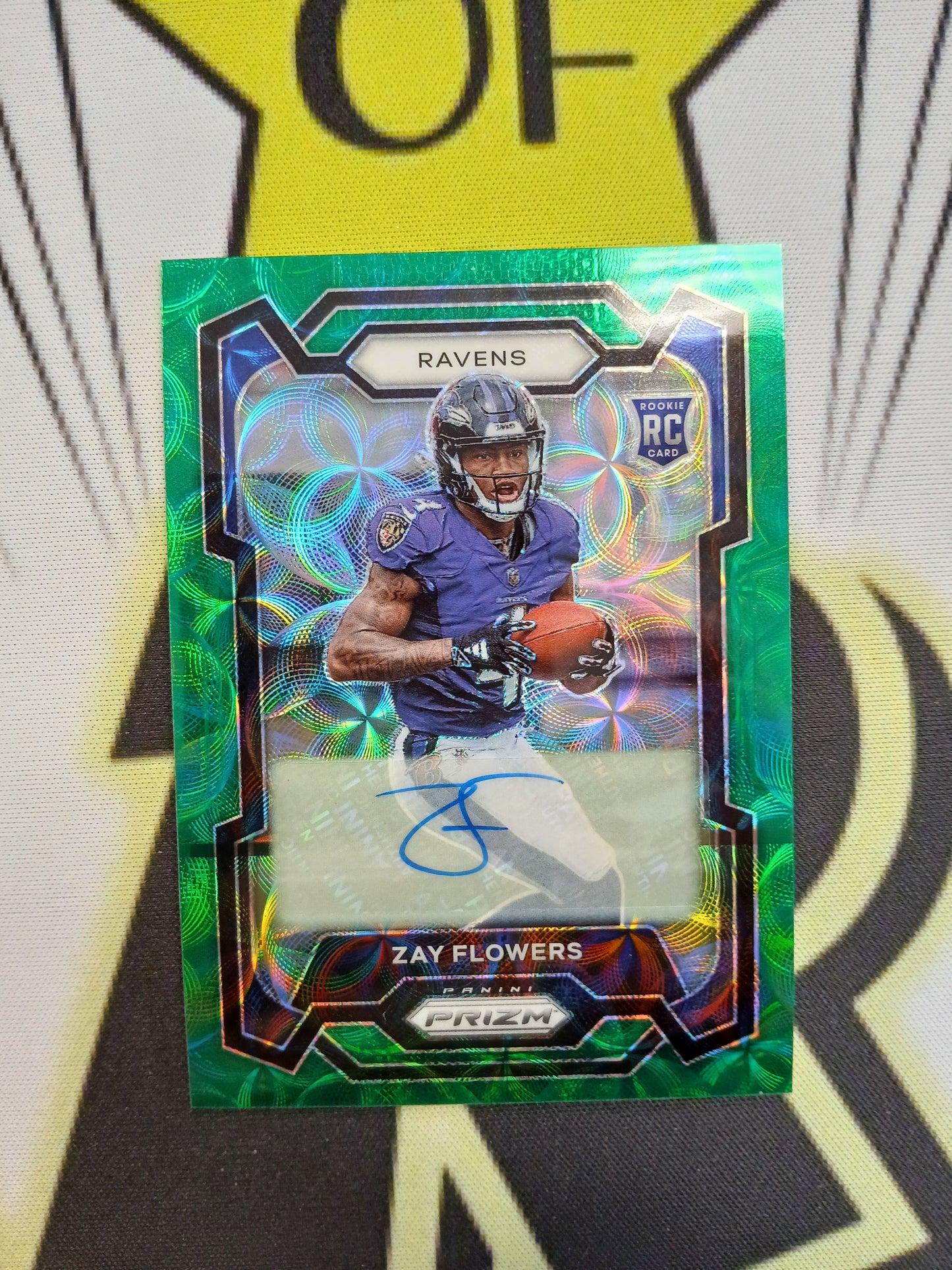 2023 Prizm Zay Flowers Green Scope Rookie Auto #/75