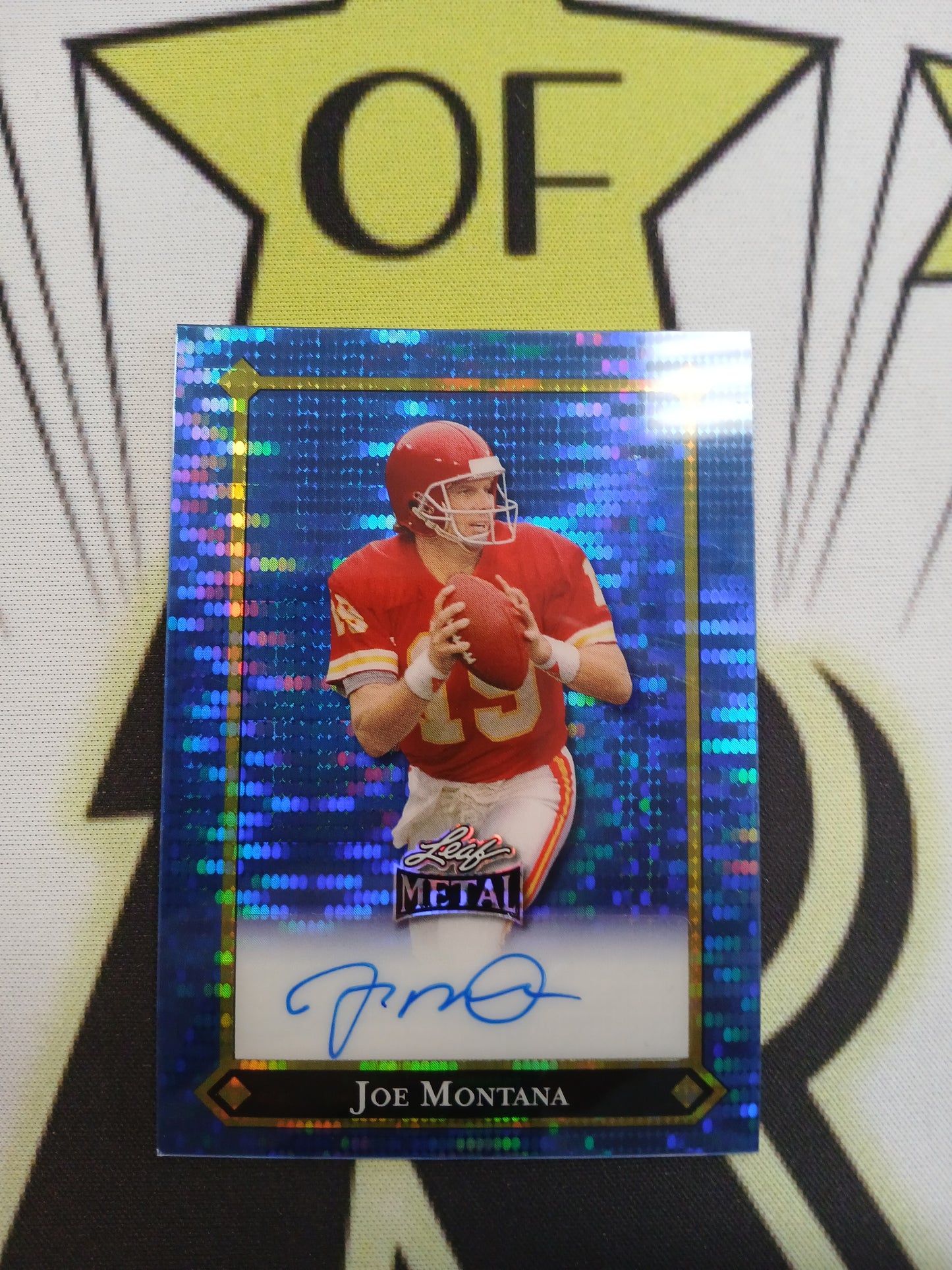 2025 Leaf Metal Joe Montana Blue Pulsar Auto #4/4