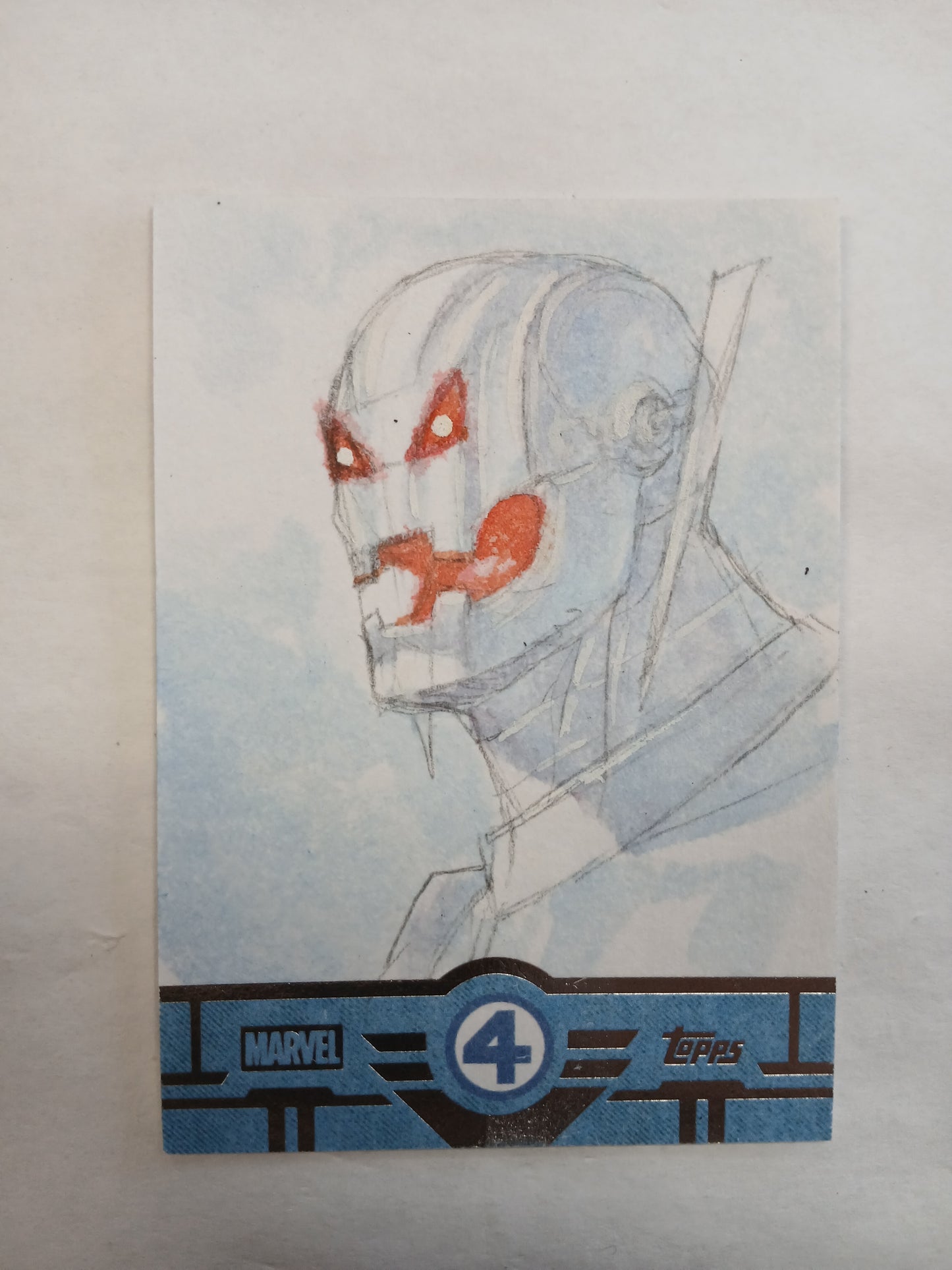 2026 Topps Finest Fantastic Four 65th Anniversary Ultron Sketch Card Artist IQ #1/1 One of One