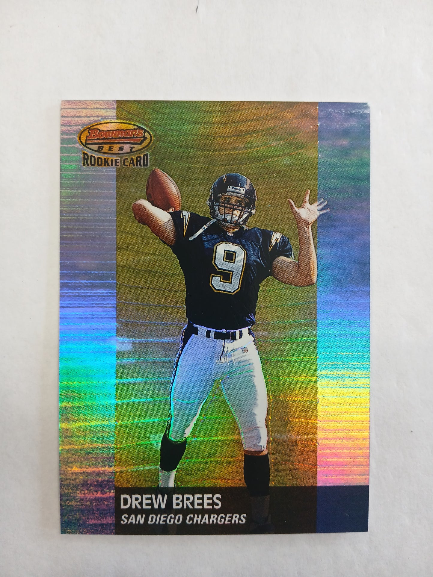 2001 Bowman's Best Drew Brees Rookie Card #/1499