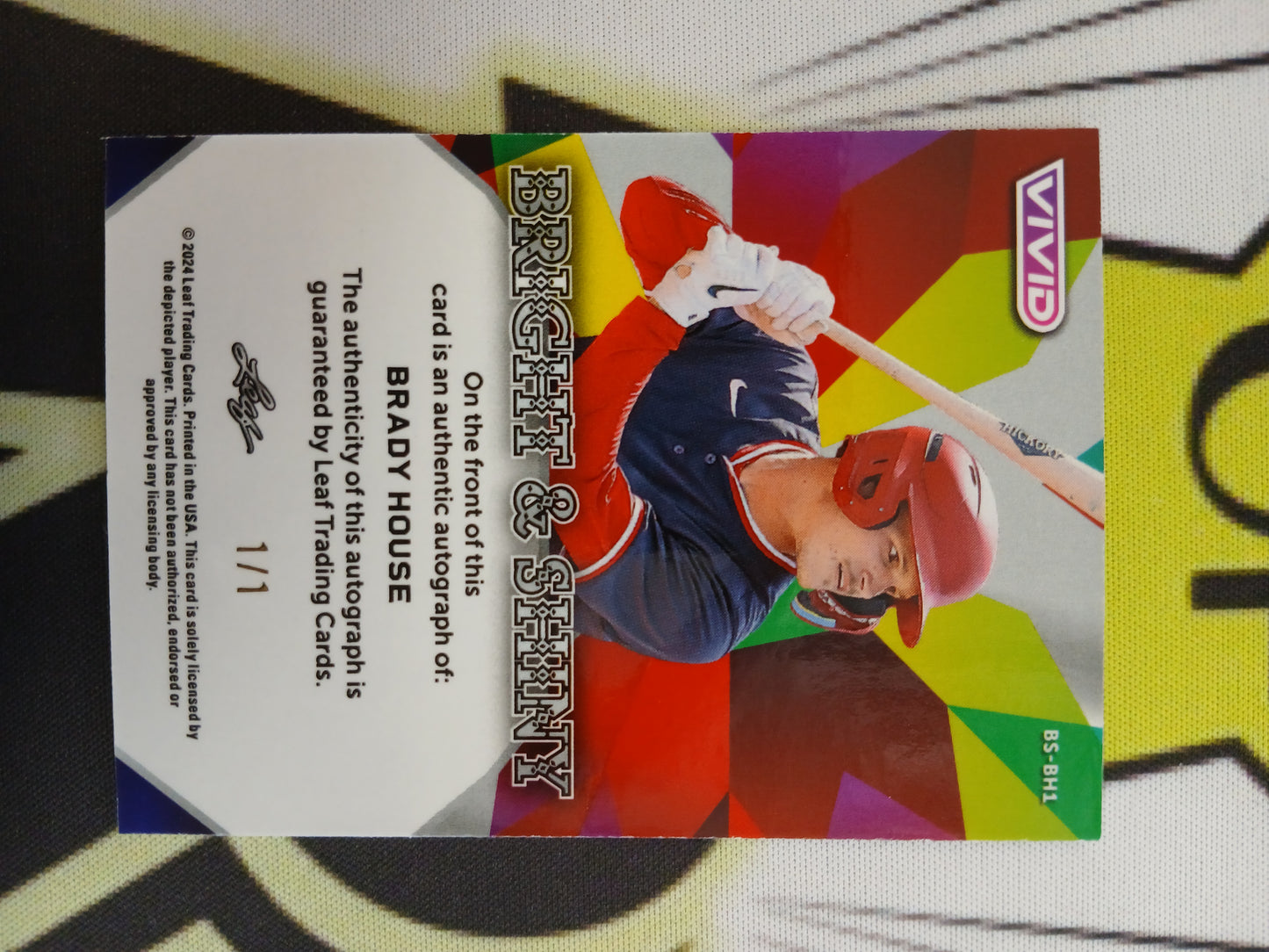 2024 Leaf Vivid Brady House Bright & Shiny Gold Vinyl Auto #1/1
