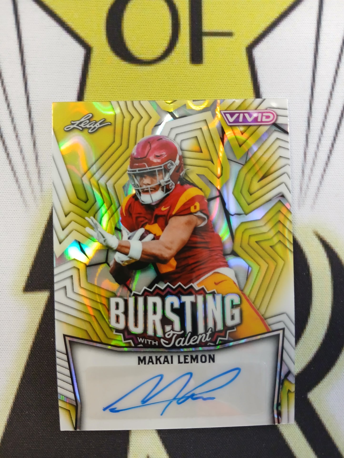2025 Leaf Vivd Makai Lemon Bursting With Talent Auto Yellow #1/1 One of One