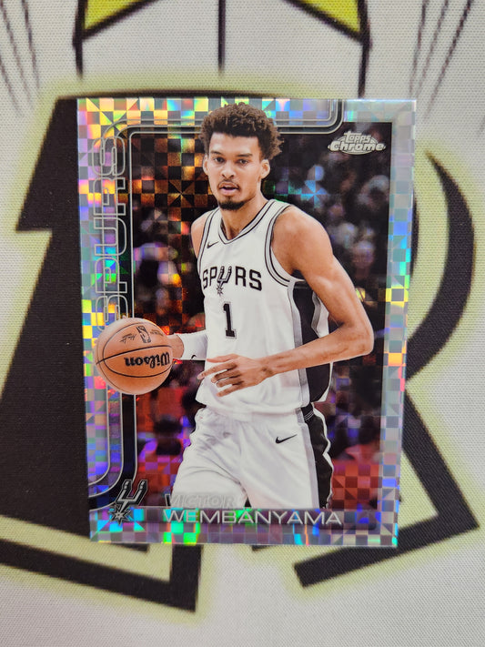 2025 Topps Chrome Victor Wembanyama X-Fractor RC 221
