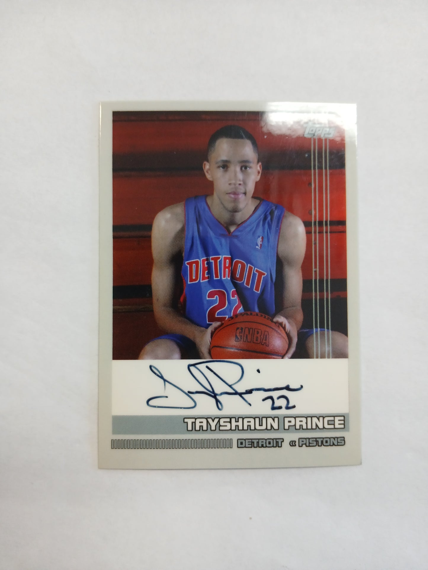 2002 Topps Tayshaun Prince On Card Rookie Auto RS-TP