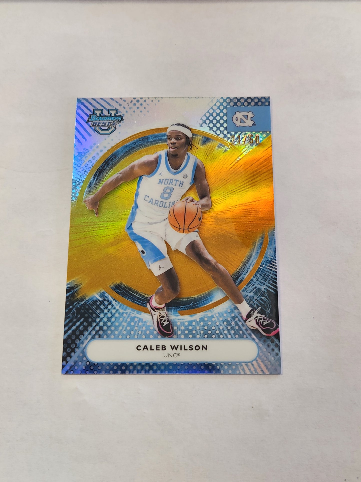 2026 Bowman Best U Caleb Wilson True Gold Refractor #/50