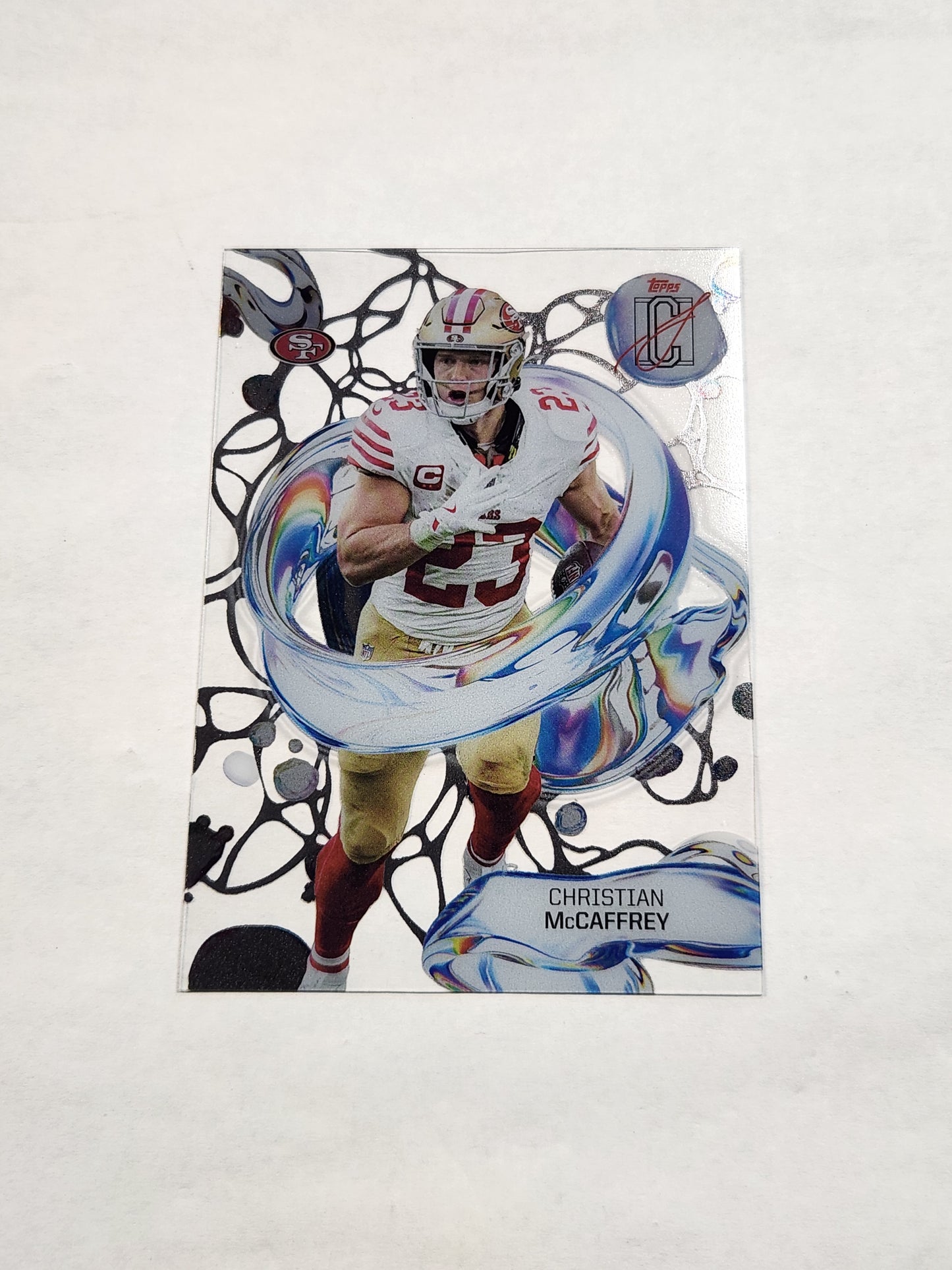 2025 Topps Signature Class Christian McCaffrey Fluidity Acetate Case Hit SSP