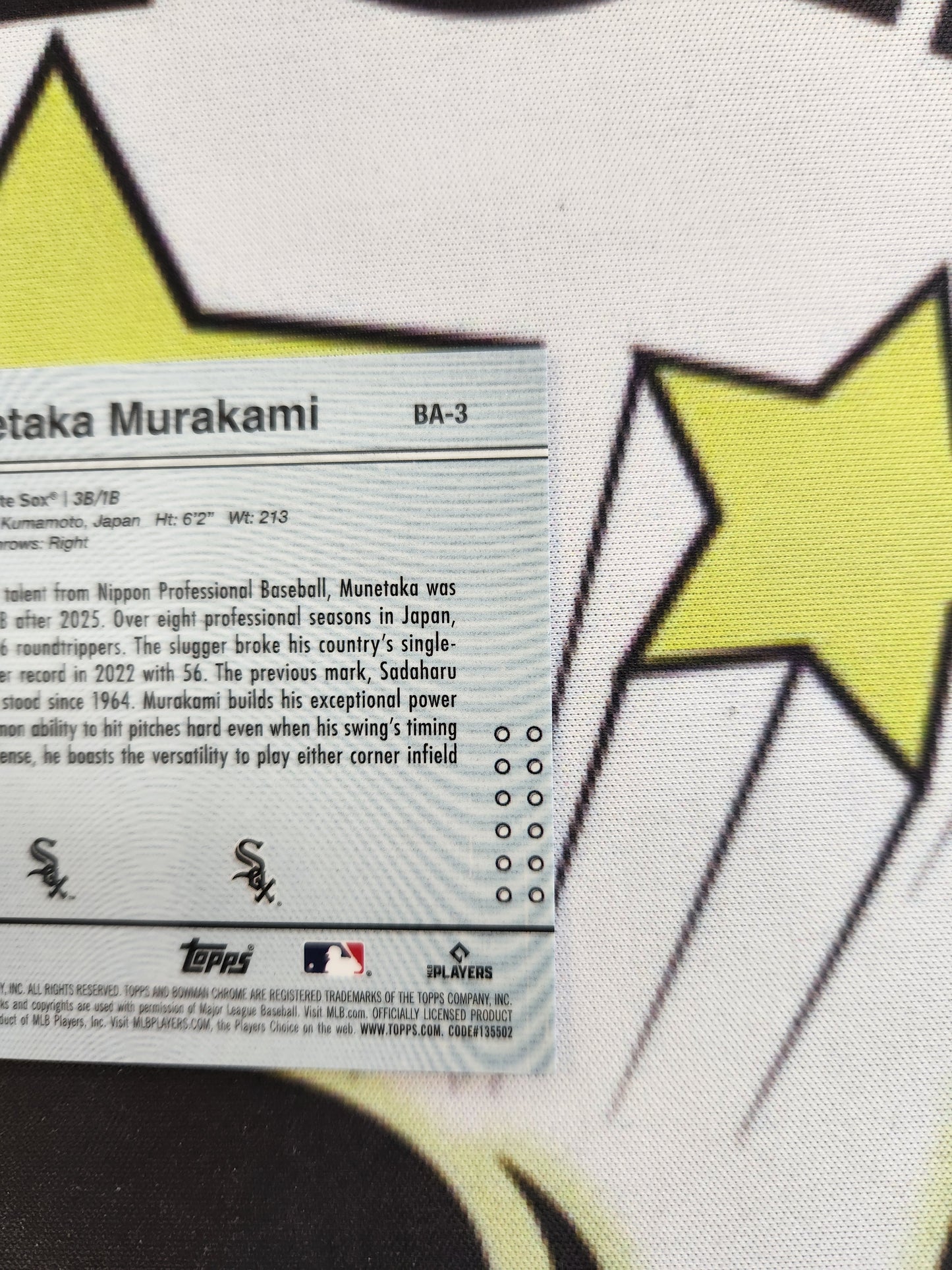 2026 Bowman Anime RC Munetaka Murakami BA-3