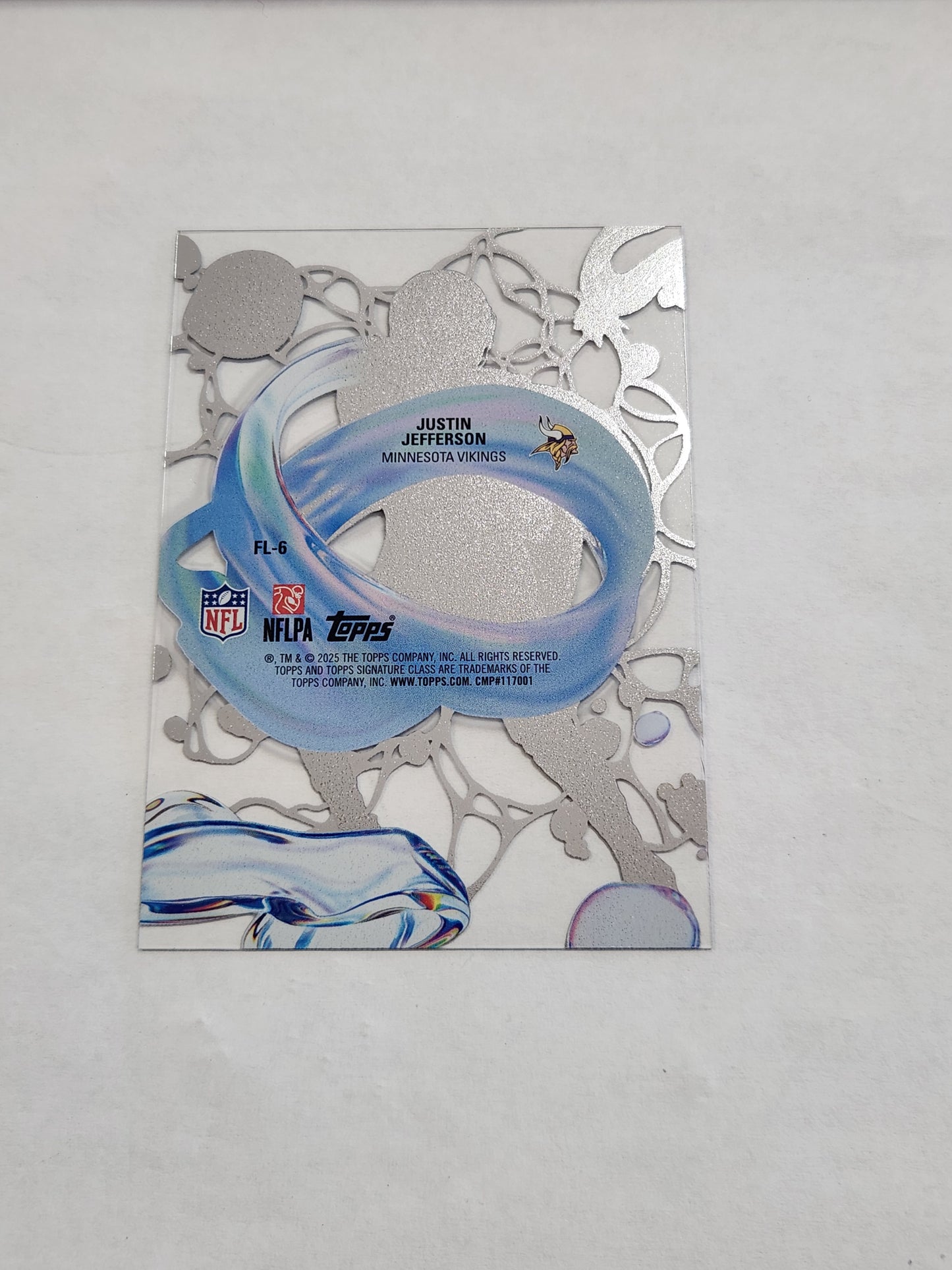 2025 Topps Signature Class Justin Jefferson Fluidity Acetate Case Hit SSP