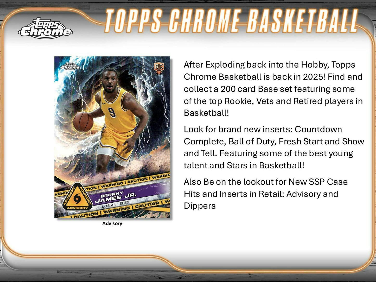 2024-25 Topps Chrome Basketball Blaster Box