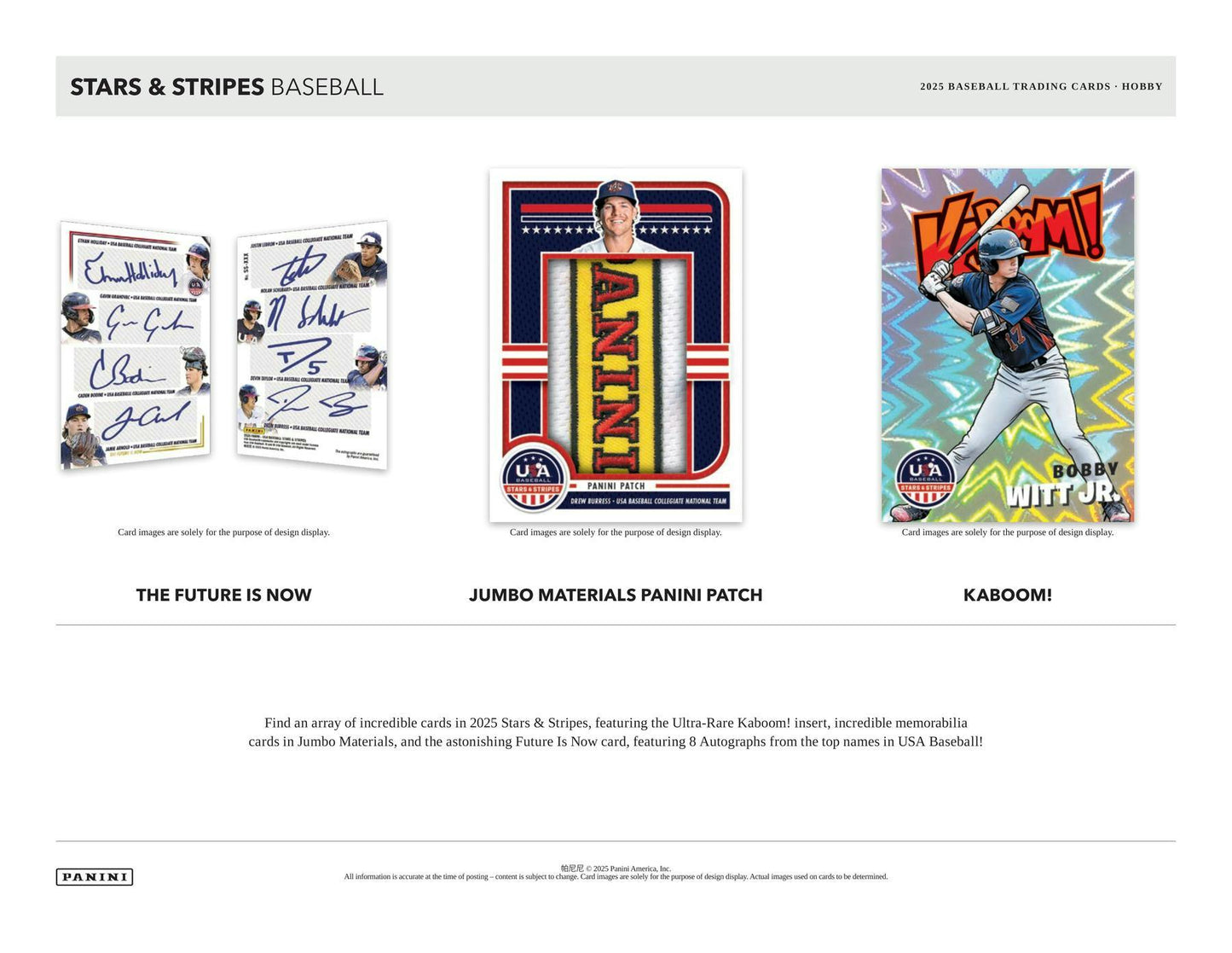 2025 Panini USA Baseball Star & Stripes Hobby Box