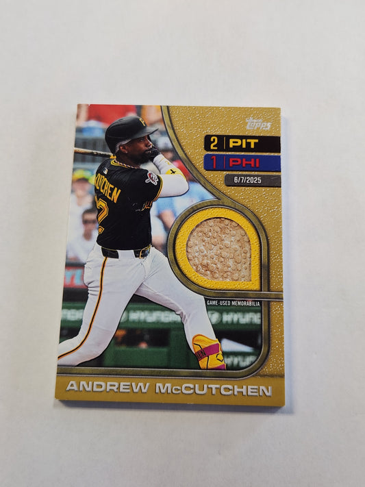 2026 Topps Andrew McCutchen Base Relic Gold #/50