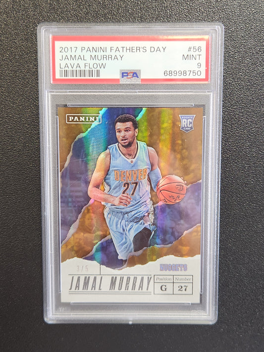 2017 PANINI FATHER'S DAY #56 JAMAL MURRAY LAVA FLOW RC PSA 9  /5