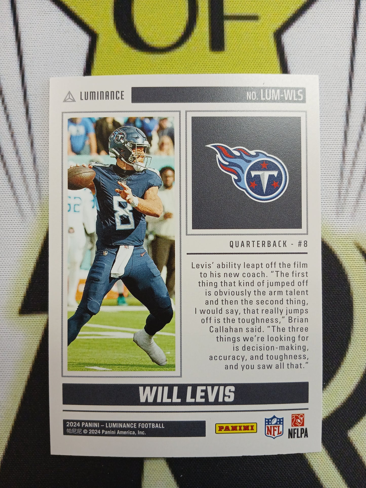 2024 Luminance Will Levis Luminosity Case Hit SSP