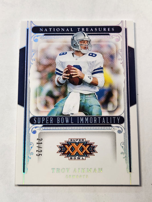 2025 National Treasures Super Bowl Troy Aikman # /25 Cowboys