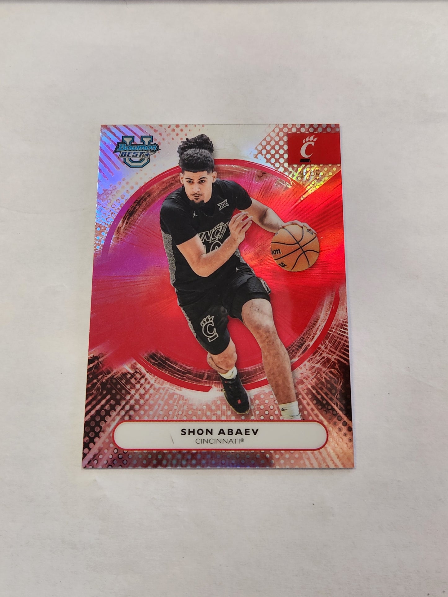 2026 Bowman Best U Shon Abaev Red Refractor #/5