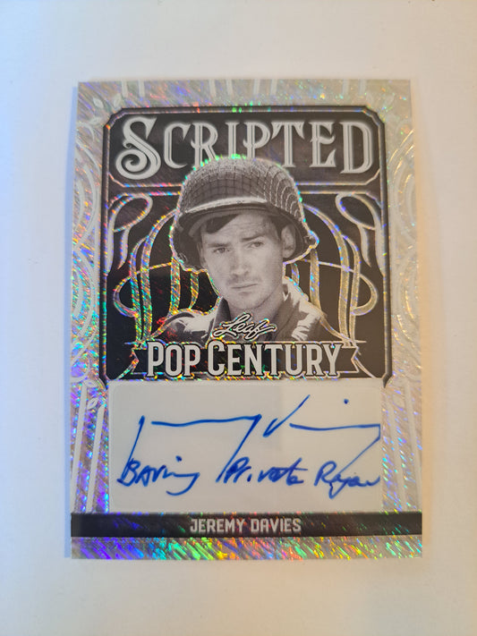 2024 Leaf Pop Century Scripted Jeremy Davis /10 Auto SC-JD1 NM