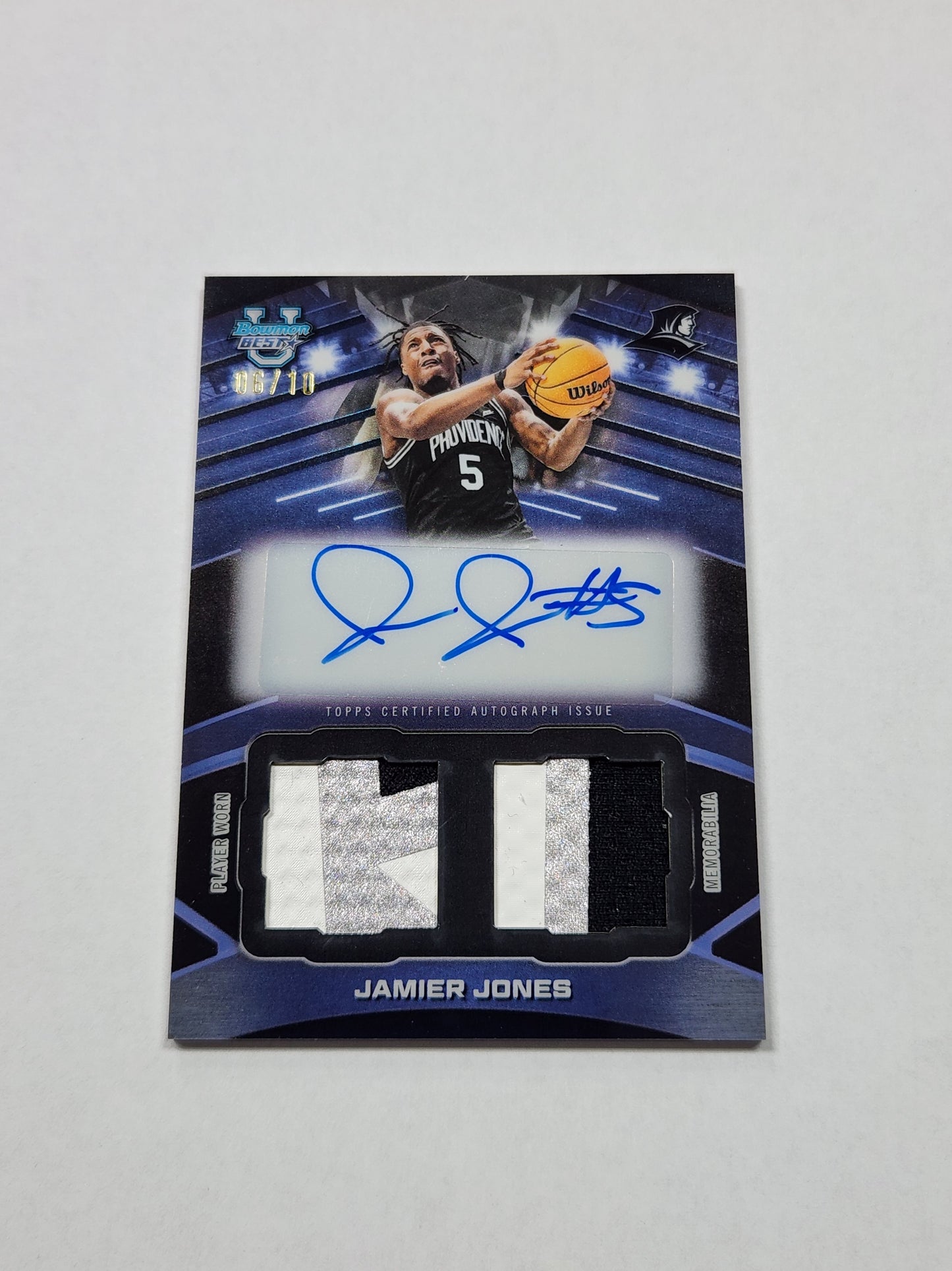 2026 Bowman Best U Jamier Jones Dual Triple Color Patch Auto Black Refractor #/10