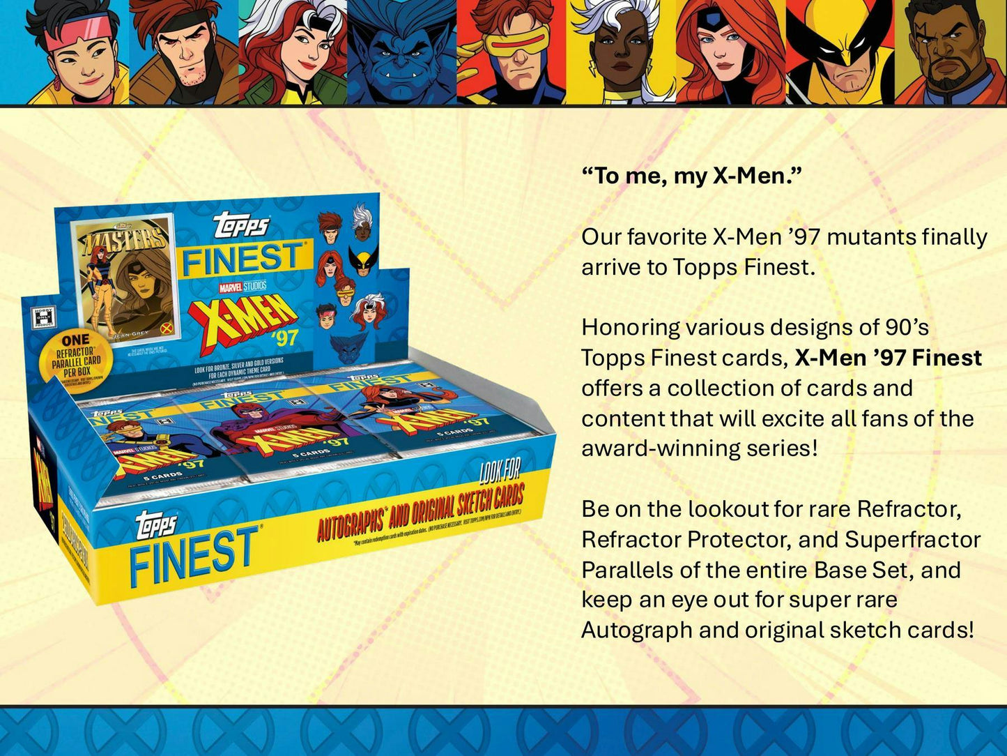 2024 Topps Finest Marvel X-Men 97 Hobby Pack