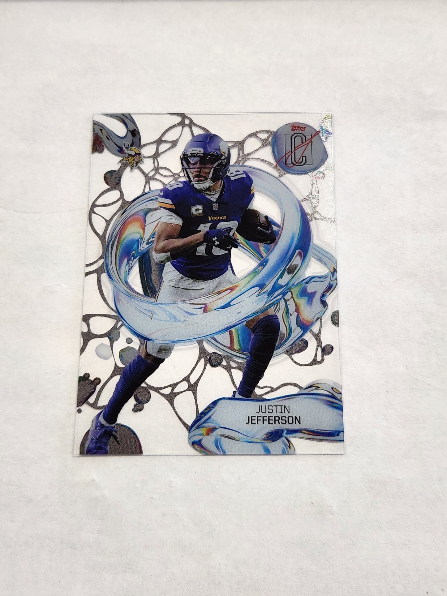 2025 Topps Signature Class Justin Jefferson Fluidity Acetate Case Hit SSP