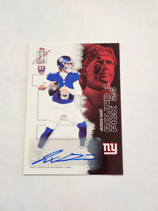 2025 Topps Signature Class Jaxson Dart Rookie Auto No. 106