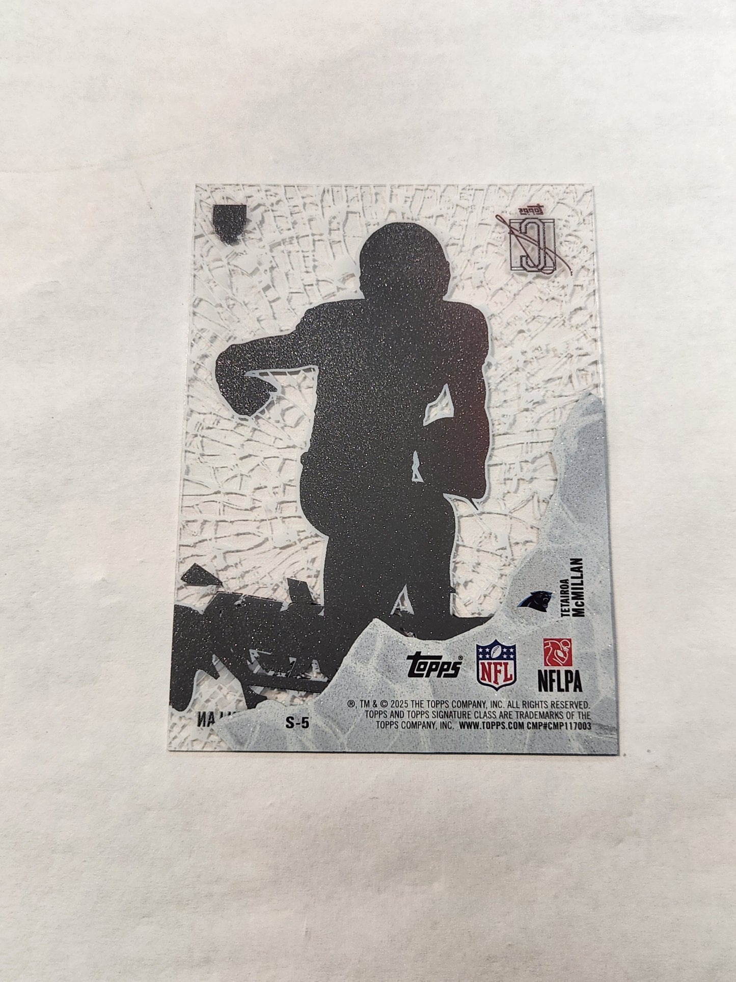 2025 Topps Signature Class Tetairoa McMillan Shattered Rookie Acetate Case Hit SSP