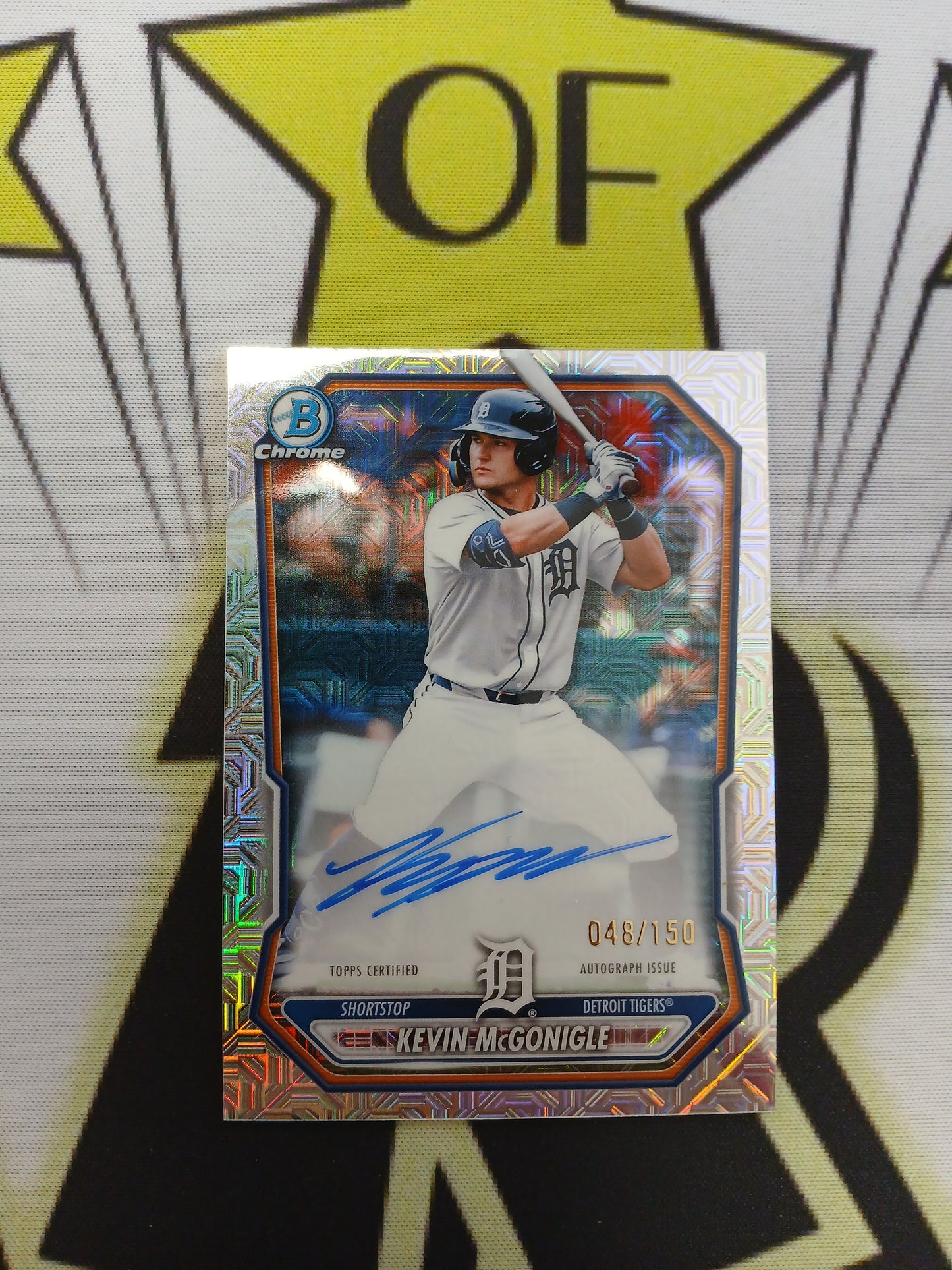 2026 Bowman Chrome Kevin McGonigle Mojo Refractor On Card Auto #/150