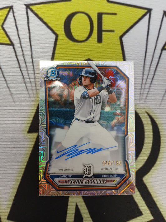 2026 Bowman Chrome Kevin McGonigle Mojo Refractor On Card Auto #/150