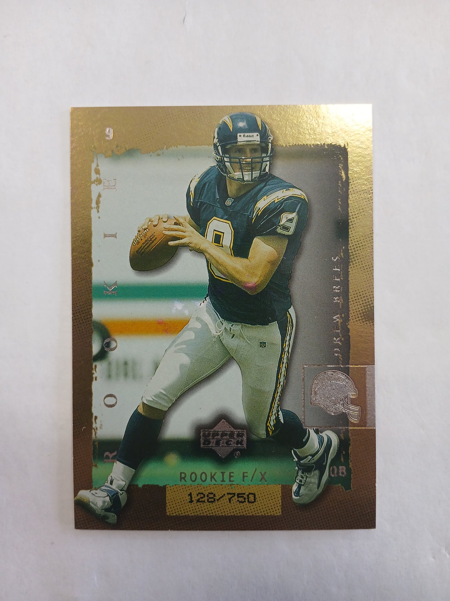 2001 Upper Deck Drew Brees Rookie F/X Foil #/750