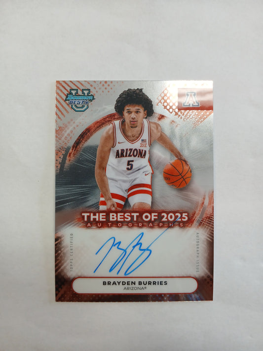 2026 Bowman Best U Brayden Burries The Best of 2025 Autographs On Card Auto