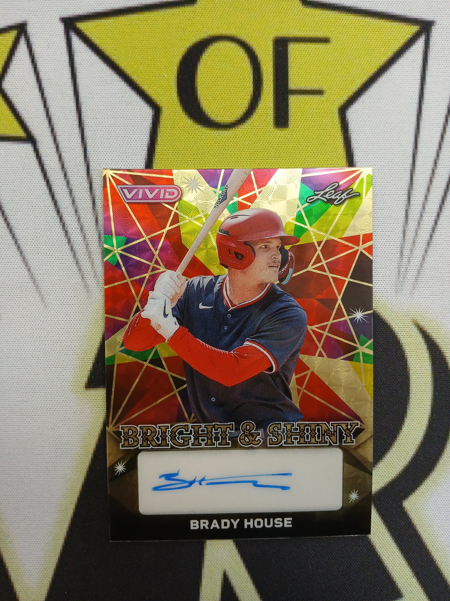 2024 Leaf Vivid Brady House Bright & Shiny Gold Vinyl Auto #1/1