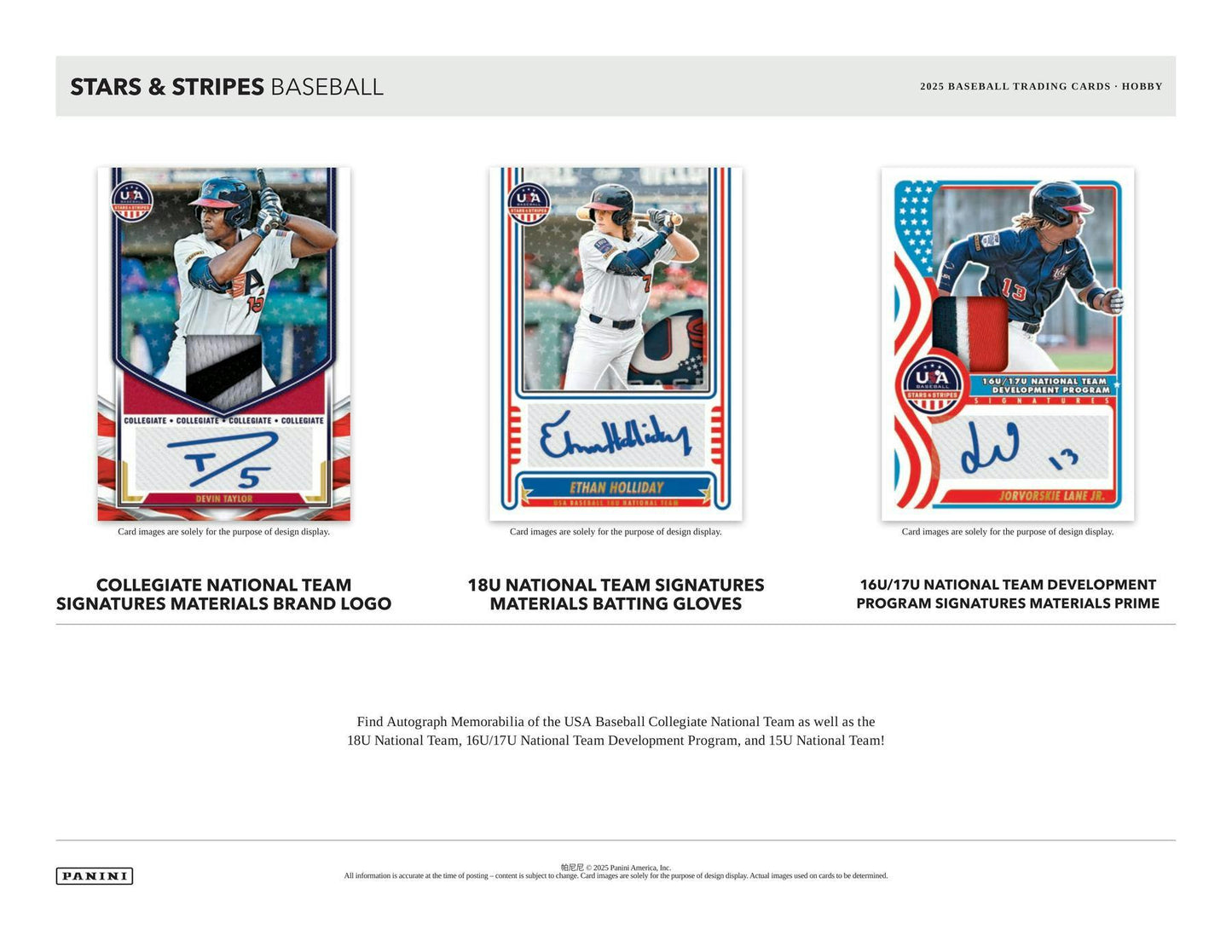 2025 Panini USA Baseball Star & Stripes Hobby Box