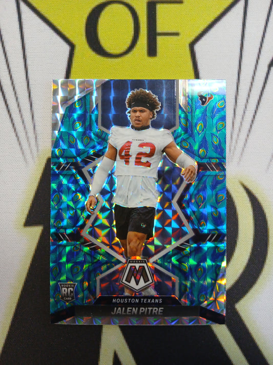 2022 Mosaic Jalen Pitre Rookie Peacock Prizm Case Hit SSP