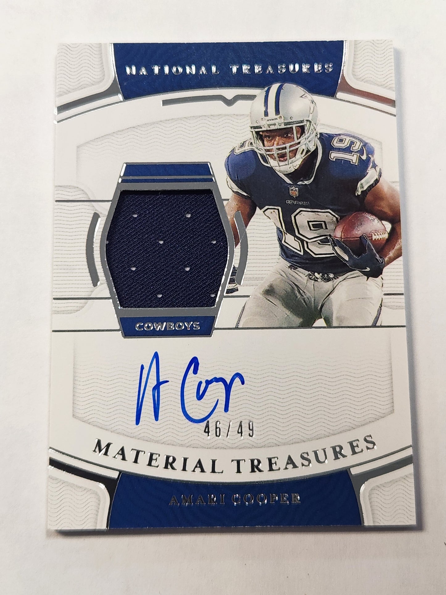 2021 National Treasures Amari Cooper # /49 Material Treasures